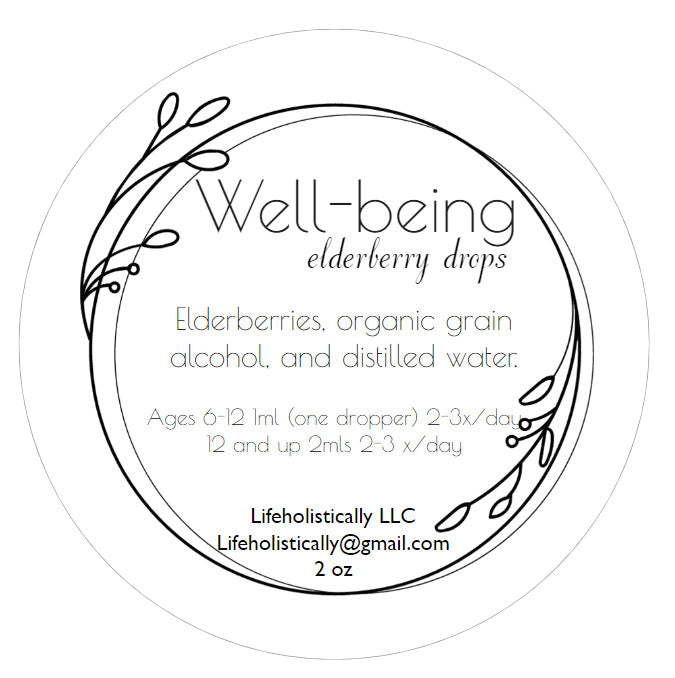 Well-being-organic-elderberry-tincture-label